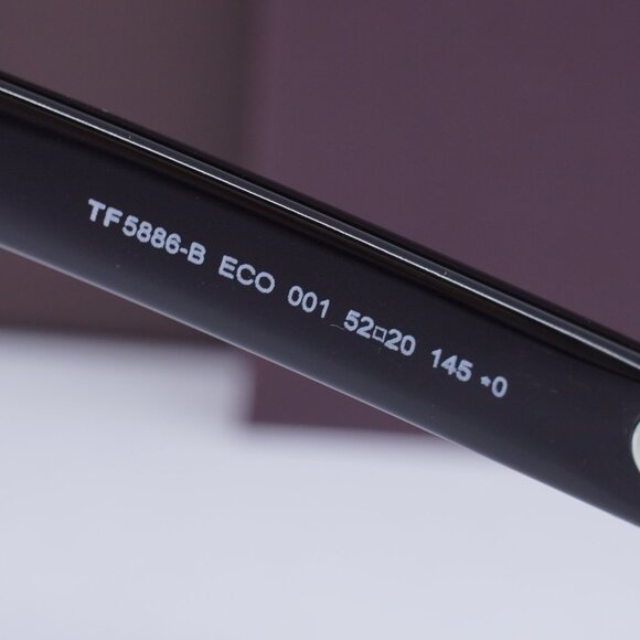 Tom Ford FT5886-B 001 Square Eyeglasses 52mm - Black/Clear Blue Light Block - Picture 5 of 9